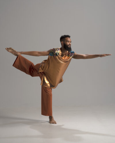 Men Copper Top with Windowpane Embellishment