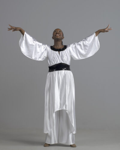 (a) Asymmetrical Dance Dress | White & Black